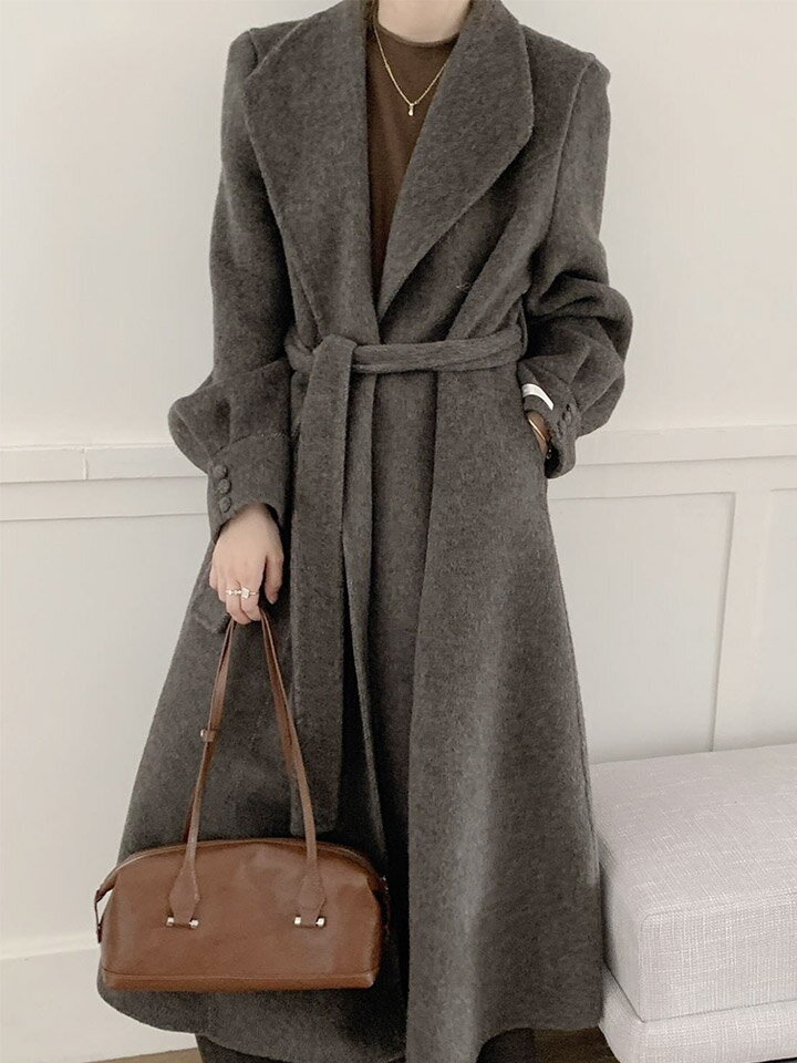 기타 (패플) [헤레이스](울100)퍼프소매 핸드메이드 코트_YMSH25FW207