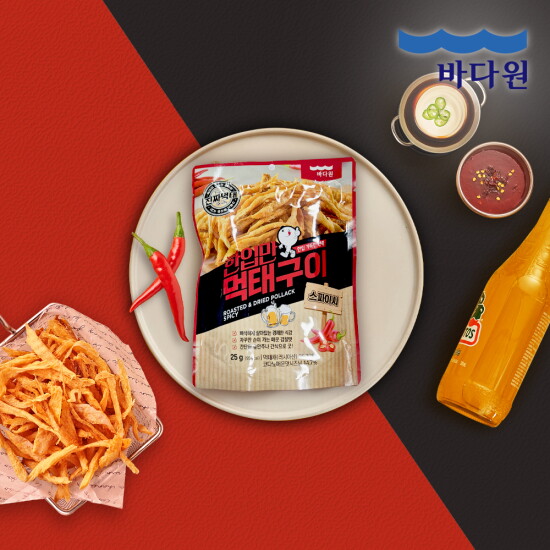 [바다원(주)][바다원] 한입만 먹태구이 스파이시 25g x 4봉