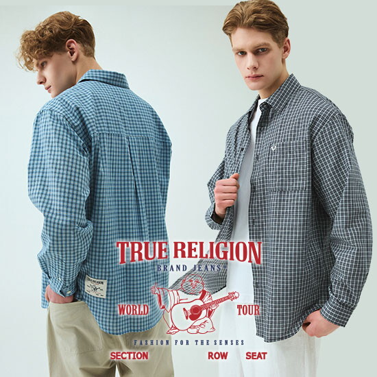 [트루릴리전]■ 트루릴리전 26SS 남성 포켓 체크셔츠 2종