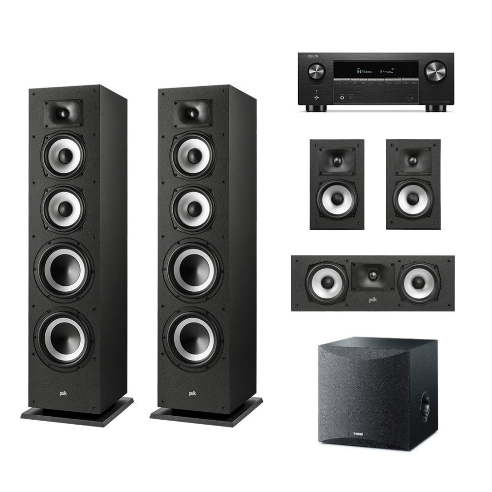 DENON 데논 AVC-X3900H AV리시버 + 폴크오디오 XT70 5.1채널 홈시어터 스피커(100)