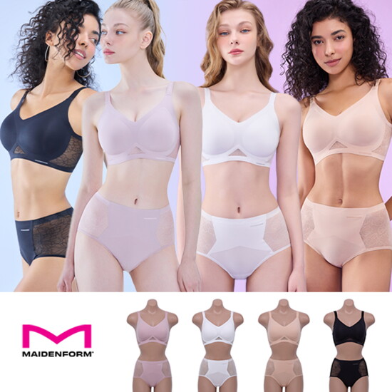 [메이든폼]메이든폼 MAIDENFORM 에어리 리프팅 브라팬티4세트