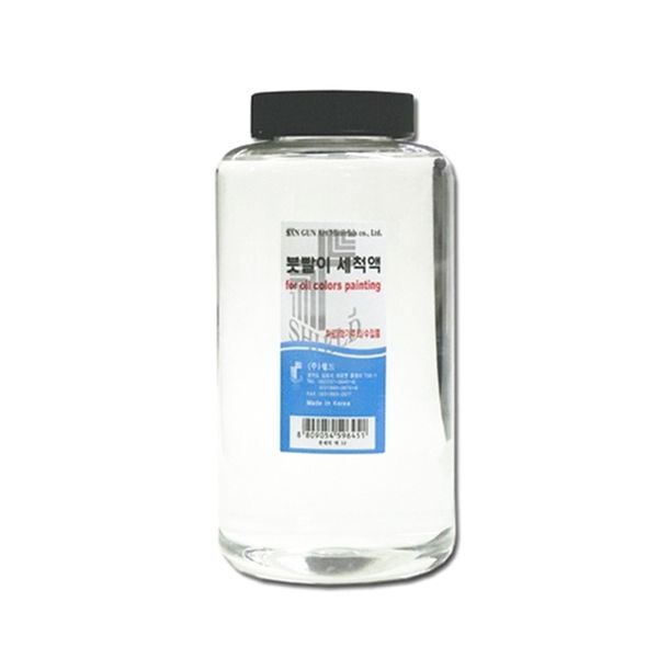 교보문고 한가람문구 쉴드 붓세척액 1L 유화보조제