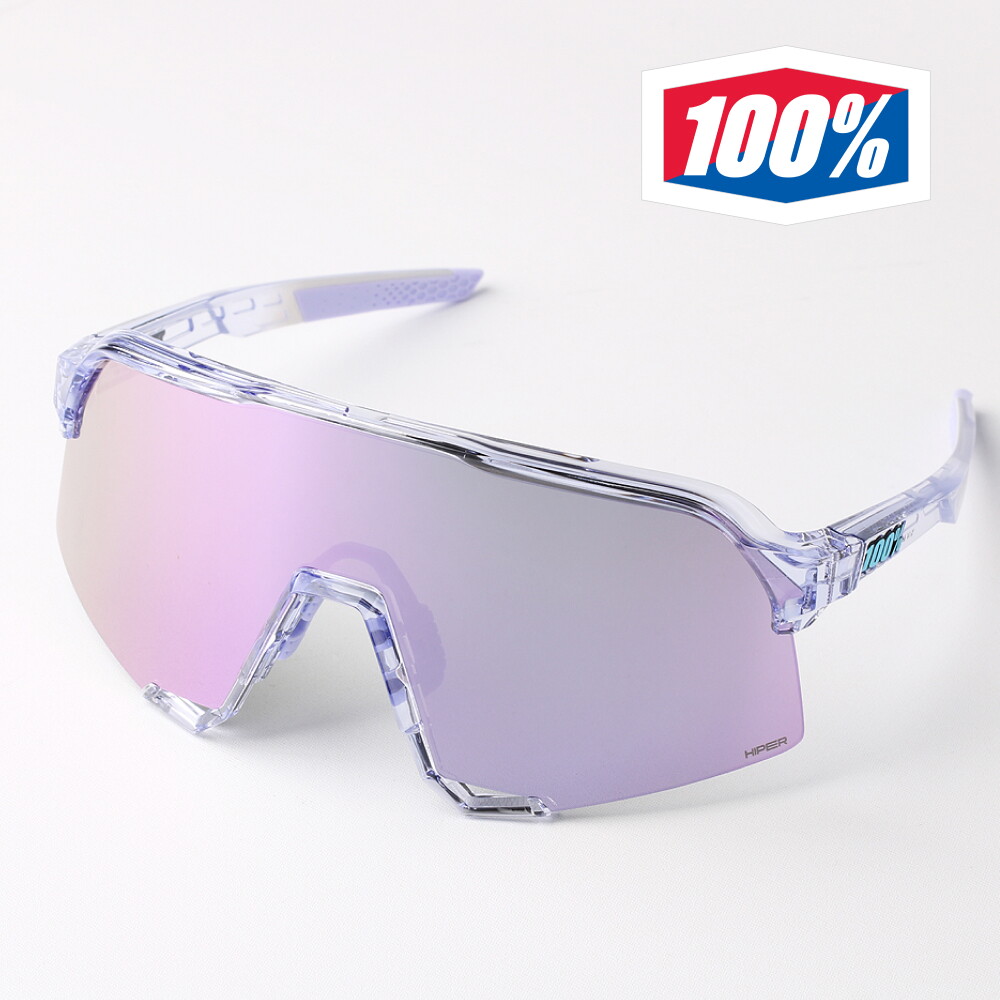 백프로 100% 백프로 선글라스 스포츠 고글 S3 폴리쉬드 투명 라벤더, 하이퍼 라벤더 미러 60005-00004 러닝 라이딩 야구 등산 스포츠 선글라스