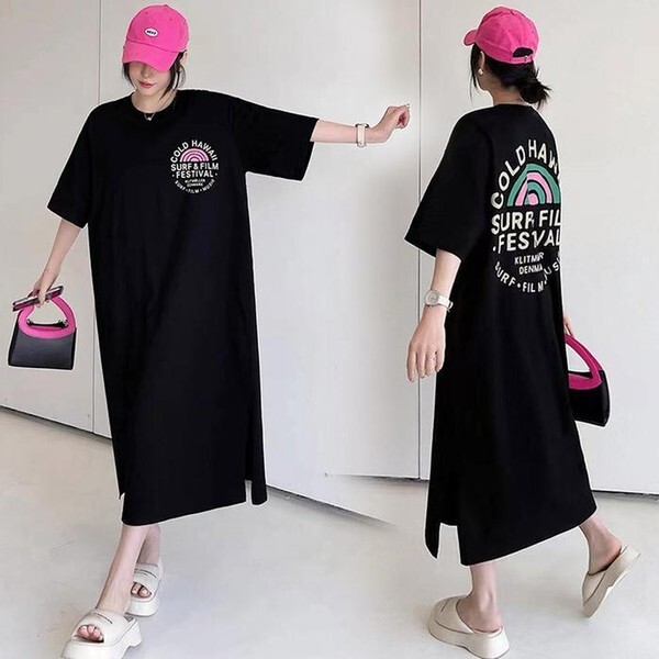 셀러허브(하프클럽) [하프클럽/셀러허브_여성트랜드패션]위쉬몰 DK 페스티벌나염반팔원피스(R039H404) 빅사이즈