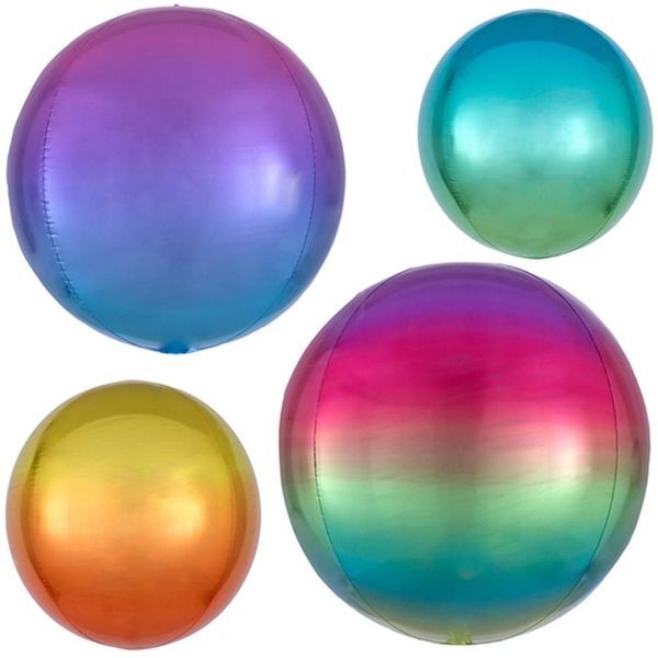 브이와이 [하프클럽/브이와이]오브 기념일풍선 옹브레 은박풍선 생일풍선