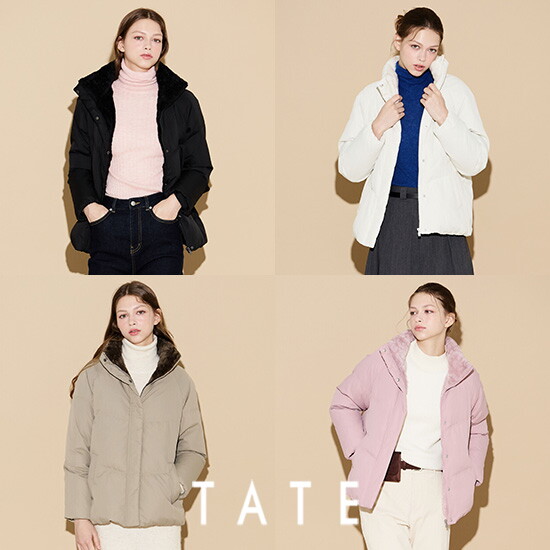 [테이트]○TATE 24FW 여성 보아퍼 덕패딩