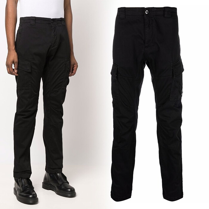 CP COMPANY CP컴퍼니 22SS CP COMPANY 렌즈 디테일 카고 팬츠 블랙 12CMPA056A