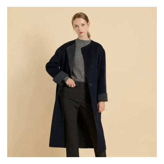 [BCBG]라운드넥 핸드메이드 코트 B5W9G870