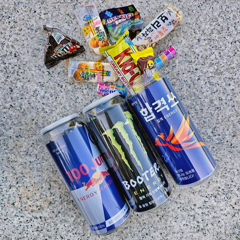 (주)루인 느낌상점 합격캔 수능 응원 선물 수험생 합격 기원 100일 백일 간식 이벤트 호박엿 혼합 세트