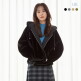 [LBL](런칭가99,000원) 이태리 램스킨 포켓 FAUX밍크 후드자켓
