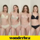 [원더브라][Wonderbra] 퓨징 볼륨 노와이어 브라팬티 8종세트 크림+올리브그린+베이지+블랙 WBW4N33343536_T