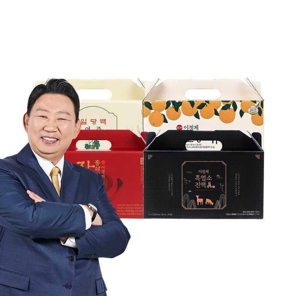 농업회사법인(주)새롬한방제약 이경제원장의 건강보감 [홍동비책] 이경제 흑염소 진액/스틱/환 외 홍삼 장어 진액 맥문동 배즙 일당백 여주 등 선물세트 모음