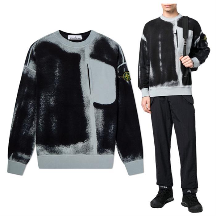 스톤 아일랜드 스톤아일랜드 스톤아일랜드 핸드 스프레이 맨투맨 7815627T2 V0041