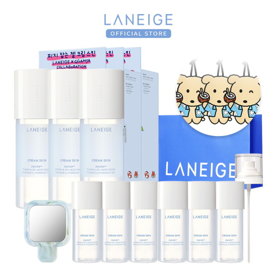 [라네즈][LIVE][라네즈]깜자 크림스킨 토너&젤모이스처라이저 170ml 3입