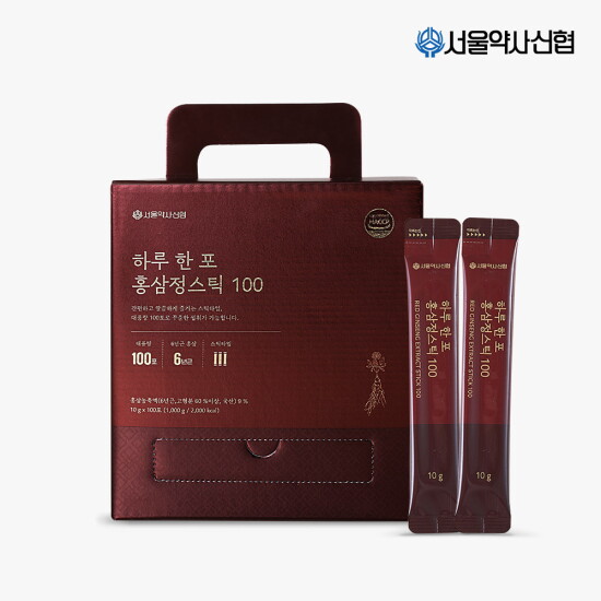 [서울약사신협][대용량] 하루 한 포 홍삼정스틱 100포, 1kg