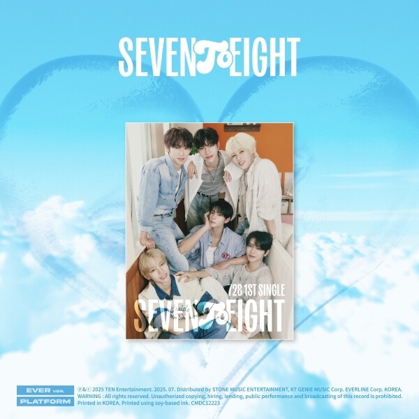 KT 지니뮤직, 스톤뮤직엔터테인먼트 [EVER MUSIC ALBUM] {07/29발매} Seventoeight (세븐투에잇) - 싱글 1집 [Seventoeight] (Ever Ver.) / Seventoeight - 1St Single [Seventoeight] (Ever Ver.)