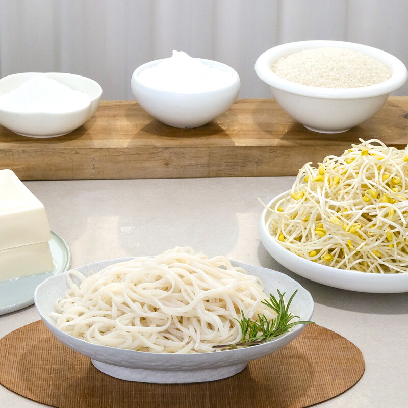 한둘 신덕재 명인의 한둘 두부콩나물면 총 20팩(두부콩나물면 20팩+비빔소스6개+멸치스프7개+얼큰한맛스프7개) (T)