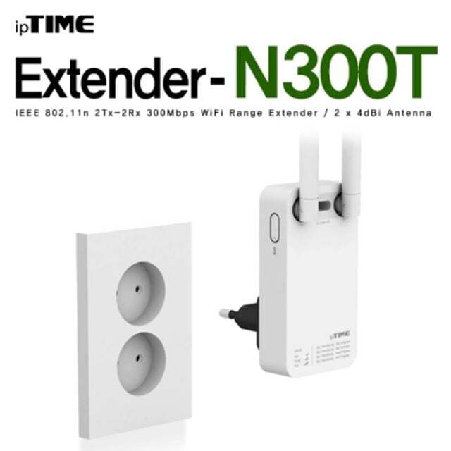 지오벤처스 ipTIME(아이피타임) 11n AP/무선확장 EXTENDER-N300T