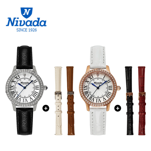 기타 [니바다][NIVADA] 니바다 1 2 체인저블 여성용 가죽시계 2종중 택1 (3가지연출)
