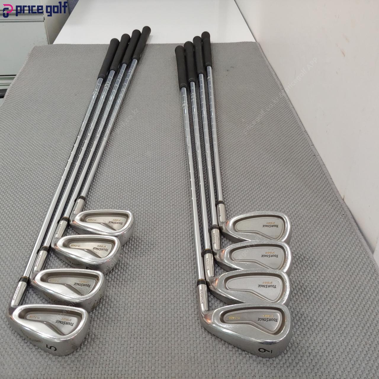 투어스테이지 중고 투어스테이지 V301 5-9,P.PS,S 8 아이언 세트_경량스틸 950 S