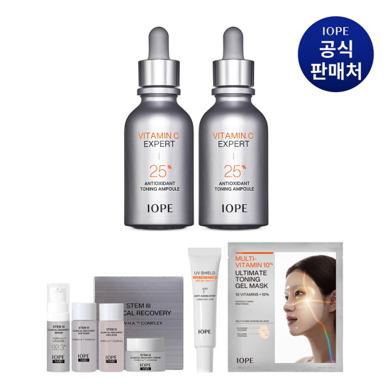 [아이오페][아이오페]비타민C 25% 항산화 토닝앰플 2입