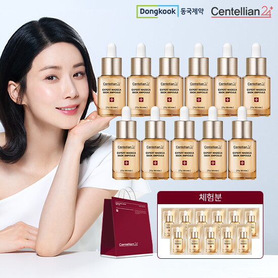 [센텔리안24][이유리단독패키지]동국제약 센텔리안24 마데카 쏙 앰플11병 + 무료체험분 11매 + 쇼핑백 1매