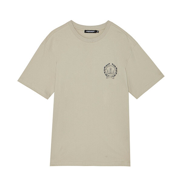 잠뱅이* [하프클럽/잠뱅이]공용) 캠퍼스 그래픽 포인트 티셔츠(세미오버)_AM2WTS495-LE