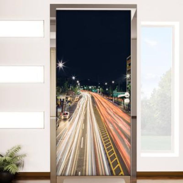 꾸밈 교보문고 꾸밈 td369-도로불빛 현관문시트지