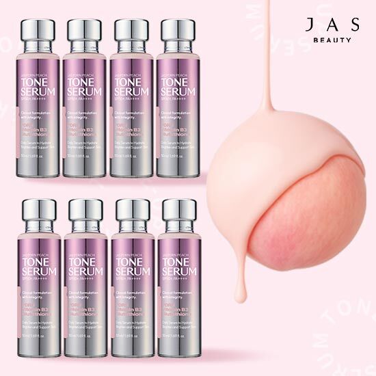 [JAS]★방송중에만★ [샵공구패키지] 쟈스 PDRN 노메이크업 피치 톤업 세럼 50ml * 8병