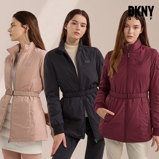 [(디케이앤와이)][DKNY GOLF] 경량 벨트 덕다운 재킷 여성 3컬러 택1 B