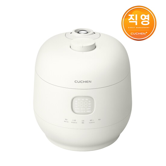 [쿠첸]쿠첸 브레인 미니 풀스텐 듀얼프레셔 3인용 IH전기압력밥솥 화이트 CRT-TWS0310W