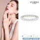 [스타다이아]18K GOLD 1.3캐럿 이터니티 반지 + 테니스 팔찌 + 테니스 목걸이 + 진주 목걸이 귀걸이 세트