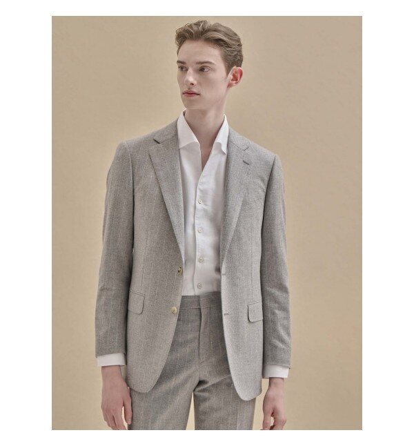 갤럭시 [갤럭시][갤럭시] [Prestige] 울 스트라이프 레귤러핏 수트 재킷  라이트 그레이 (GA4901P162)