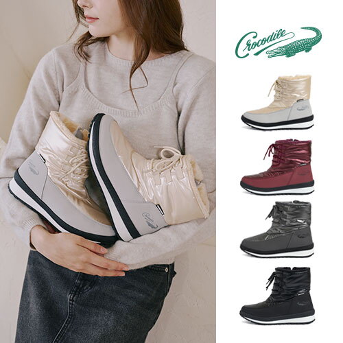 크로커다일 (패플) [크로커다일][Crocodile] 24FW 크로커다일 인아웃 패딩 방한부츠