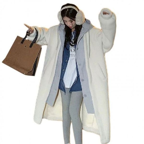 알티피아 [하프클럽/알티피아]핫아이템 겹쳐입기블루종 후드스웨트 울소재 아우터 신규 여성용 캐주얼