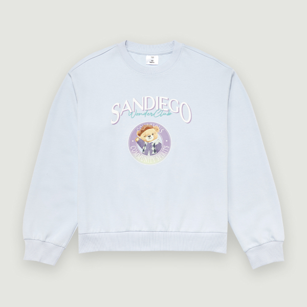 행텐주니어 (패플) [행텐주니어]행텐틴즈 여아 샌디에고 원더베어 그래픽 맨투맨_261(14480-131-601-07)