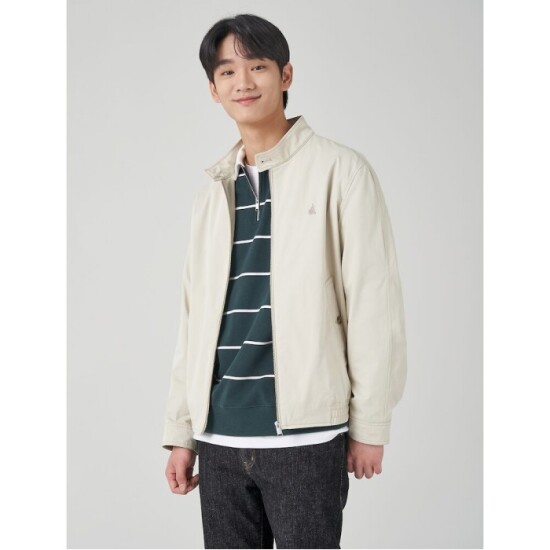 [빈폴(아울렛)][빈폴멘] [빈폴멘] [Essential] 헤링턴 재킷  아이보리 (BC3139E010) (BC3139E010)
