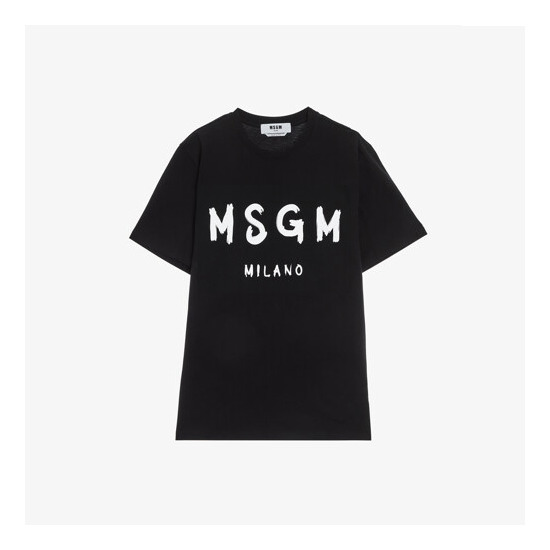 [MSGM] 남성 밀라노 로고 반팔티 블랙 MGM22MRTS347BK