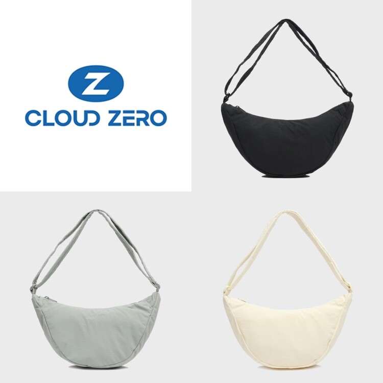클라우드 제로 하프 문 여성 스몰 립스탑 숄더백 크로스백 나일론 가방 3종 CZFAF1BG801