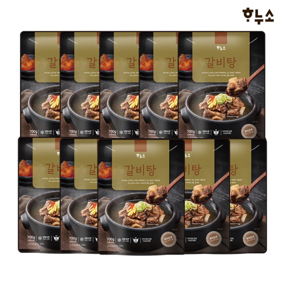 [하누소]하누소 갈비탕700g 10팩+찍먹소스