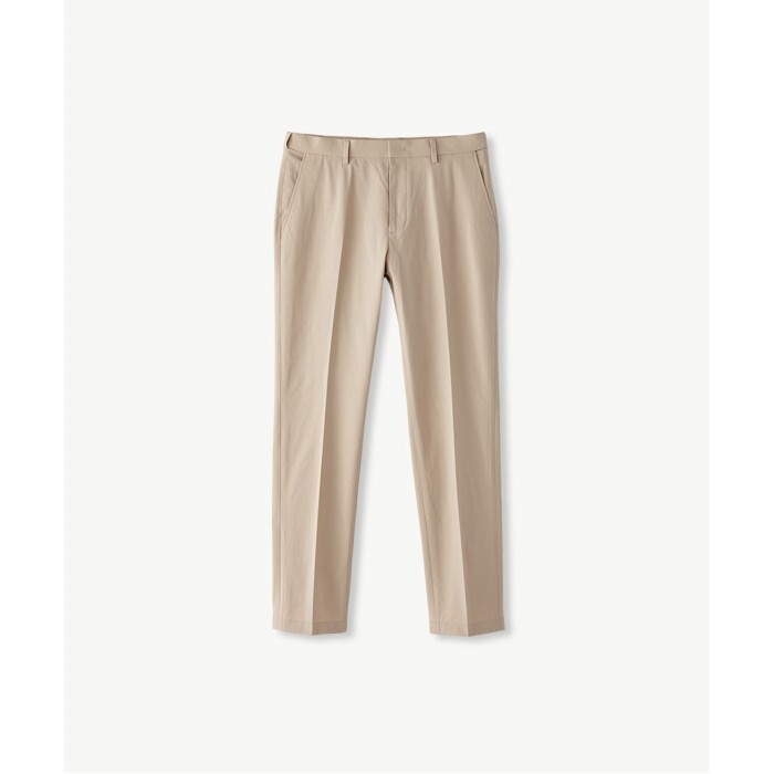 디엠스 [DIEMS]트리코트 쿨터치 슬랙스_아이보리 (테이퍼드핏)-DBAPV10757B