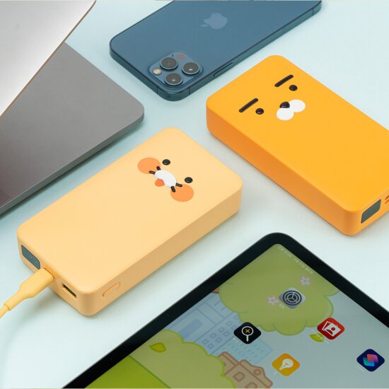 카카오프렌즈 사각 PD 고속 보조배터리 20000mAh(노트북 충전가능)