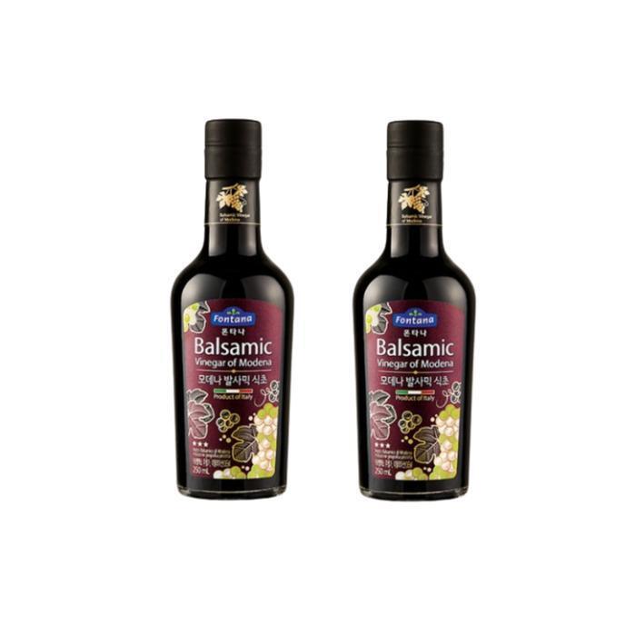 셀러허브 식품 폰타나 모데나 발사믹 식초 실버라벨 추천 250ml X2병