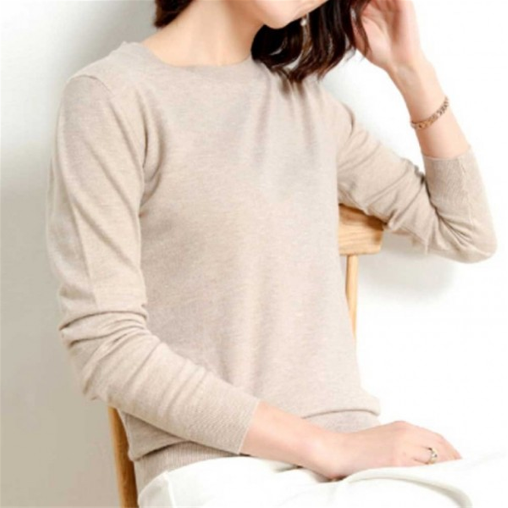 오앤디샵 데일리가을 티셔츠 이너 정장 봄 라운드 니트 스타일링 컬러