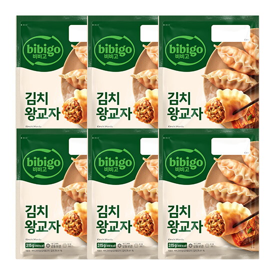 [비비고](CJ제일제당) 비비고 김치왕교자 315G * 6봉