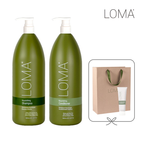 [로마][본사직영★빠른배송] 너리싱 샴푸+컨디셔너 1L 세트+샴푸 88ML+쇼핑백