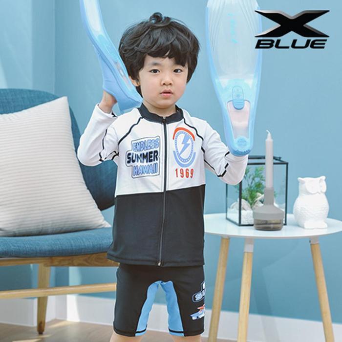 셀러허브 스포츠 XBLUE 남아동 래쉬가드 상하세트 N31077 레쉬가드 핫템