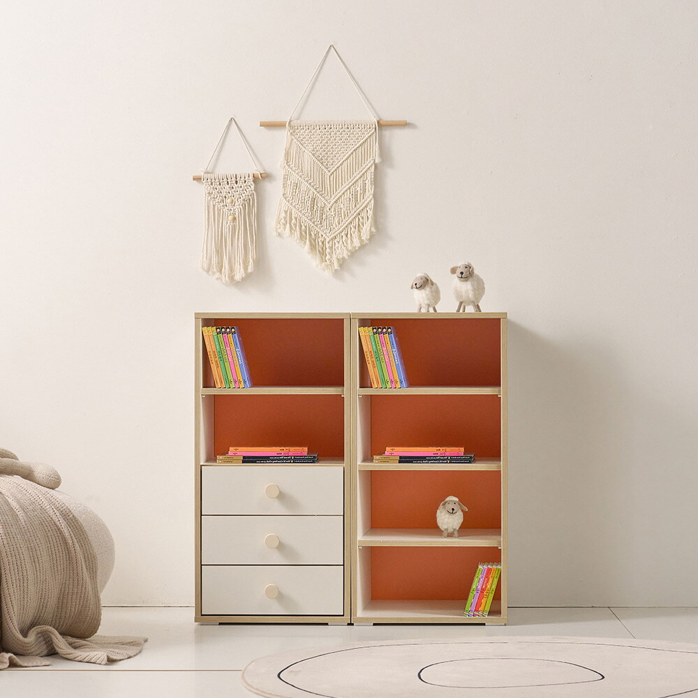 인우드 [인우드가구](포토리뷰 스벅쿠폰증정) 로비스 다용도 오픈 수납 서랍장 400