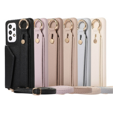 ギャラクシーA57 A56 A55 A37 A36 A35 A26 A25 A17 A16 A15カードケースレザー 財布 ストラップ携帯電話カバー