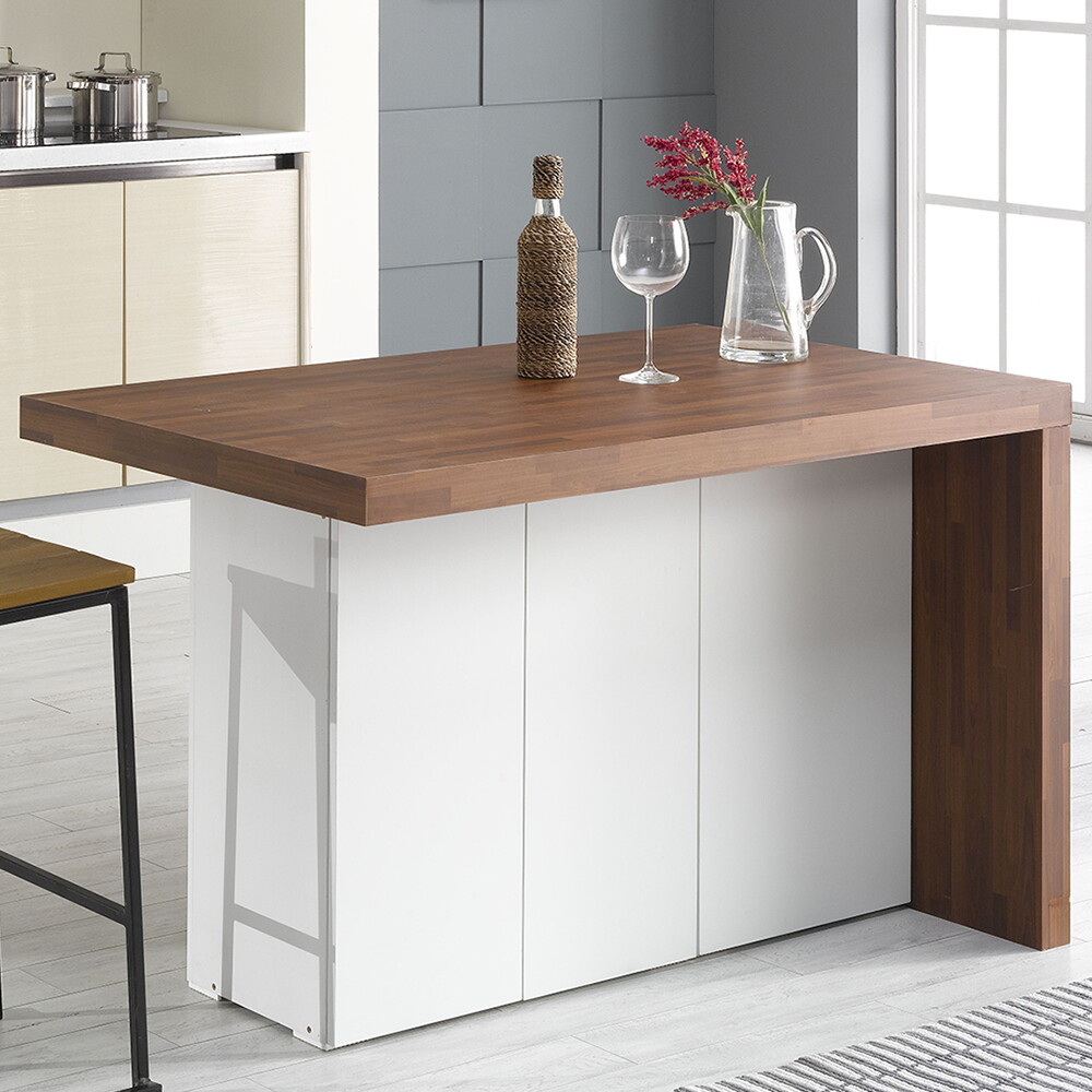 데코앤비 [데코앤비]비스트로 1200_ㄱ형 아일랜드 식탁 수납 홈바 테이블